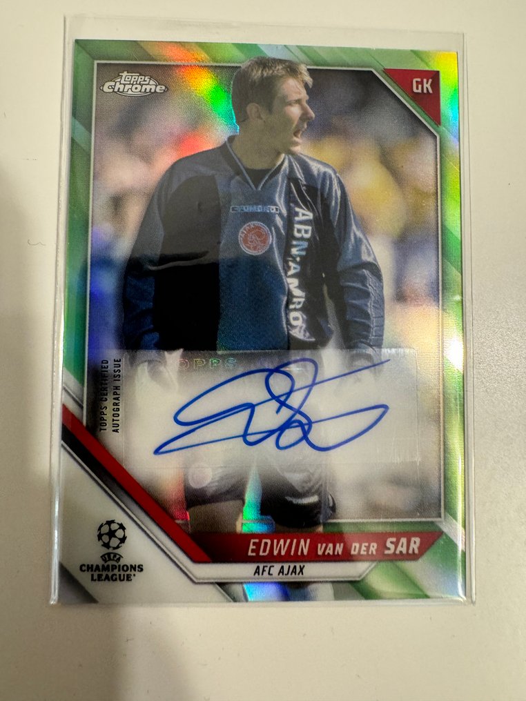 2022 - Topps - Chrome UCL - Edwin Van Der Sar - #CA-EV Autograph /99 - 1 Card #1.1