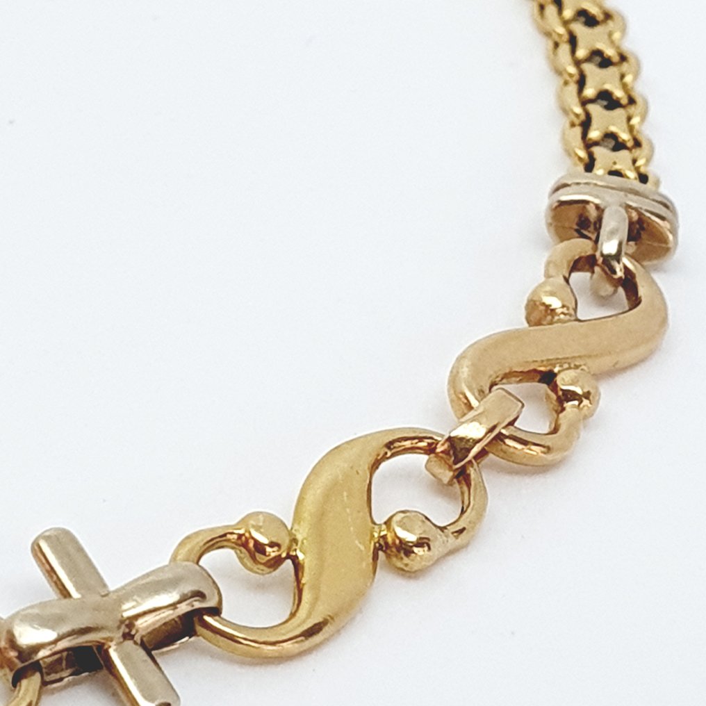 Armband - 18 karaat Geel goud, Witgoud #1.0