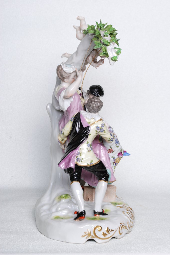 Vienna - Figure - Schaukel Partie/  Swing game - Porcelain #3.1