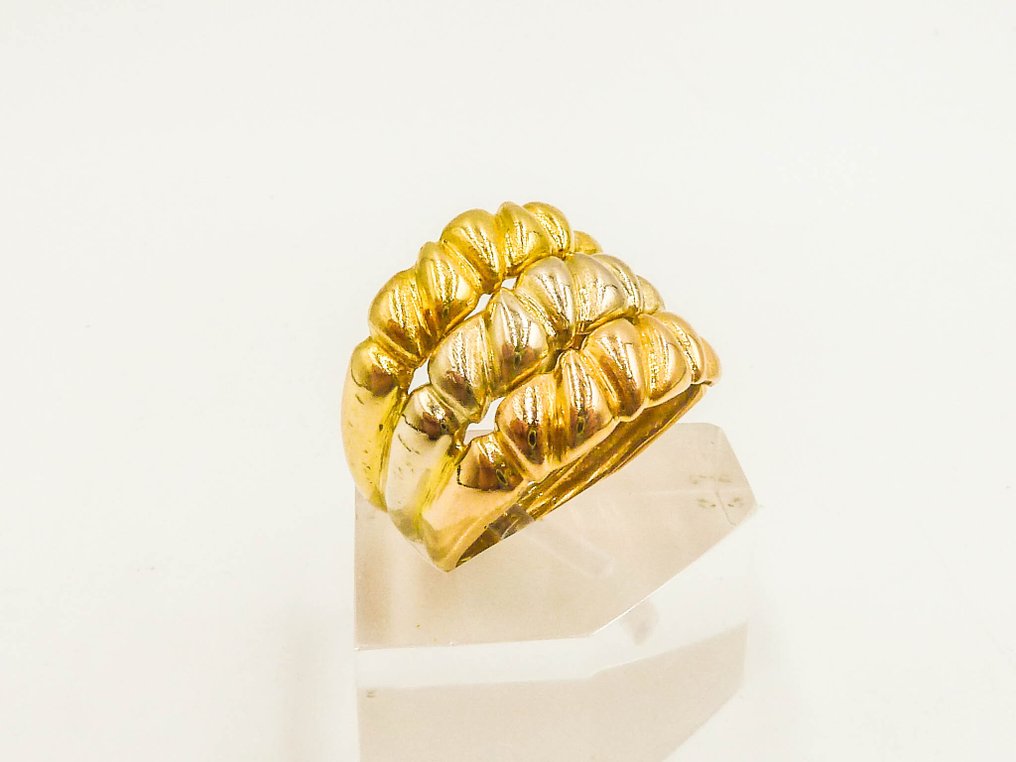 Δαχτυλίδι - 18 καράτια Κίτρινο χρυσό, Λευκός χρυσός, Ροζ χρυσό #3.2