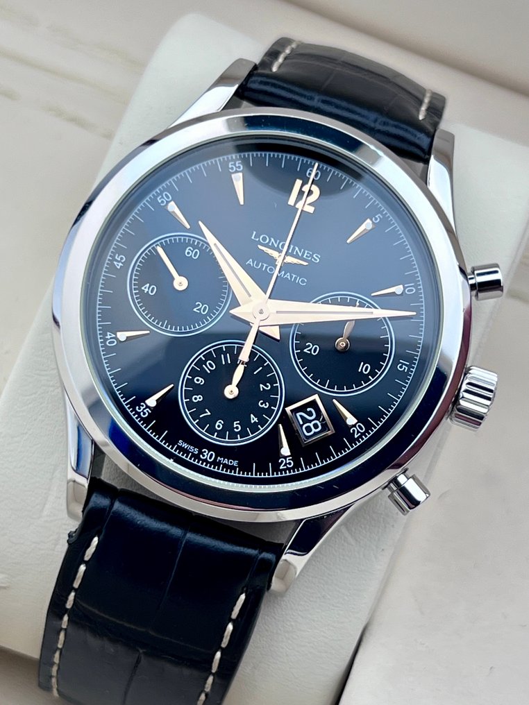 Longines heritage column wheel chronograph online