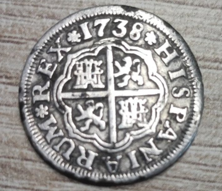 西班牙. Felipe V (1700-1746). Real 1738 Sevilla PJ  (沒有保留價) #1.2