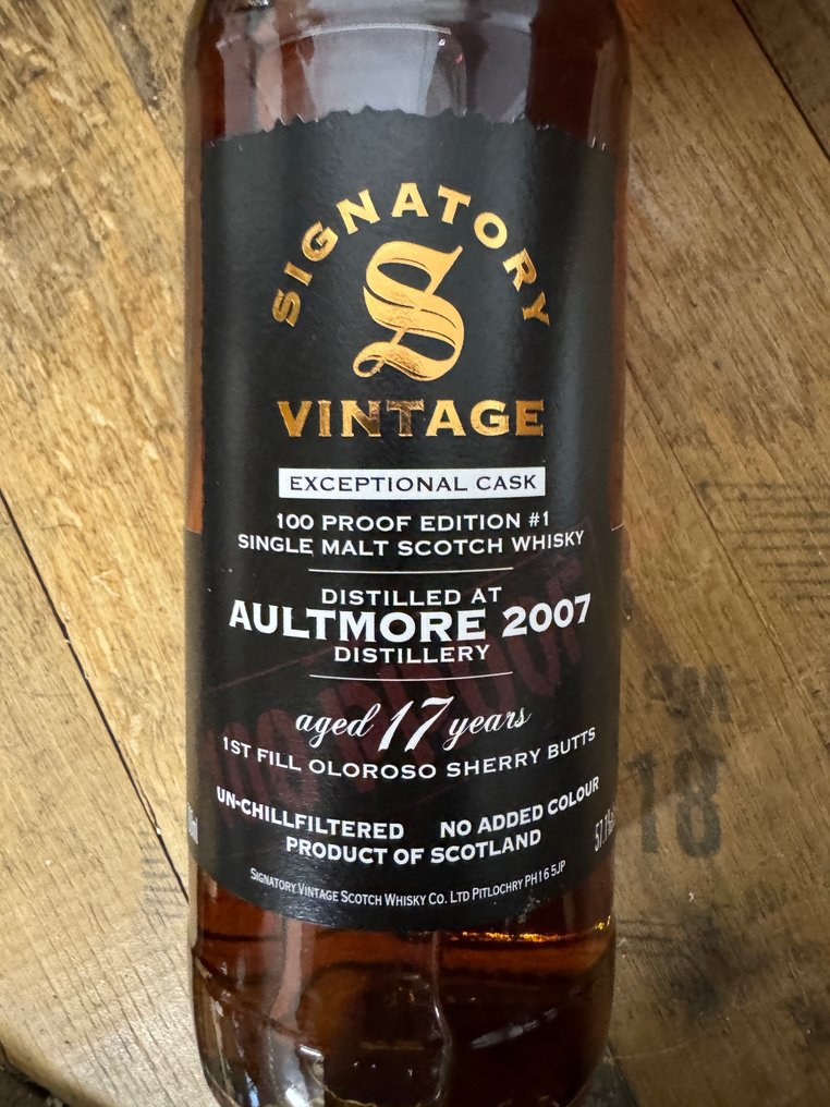 Macduff 2007 16yo + Aultmore 2007 17yo - Expextional Cask = 100 Proof Edition no. 1 & 3 - Signatory Vintage  - b. 2024  - 70cl - 2 flessen #2.2