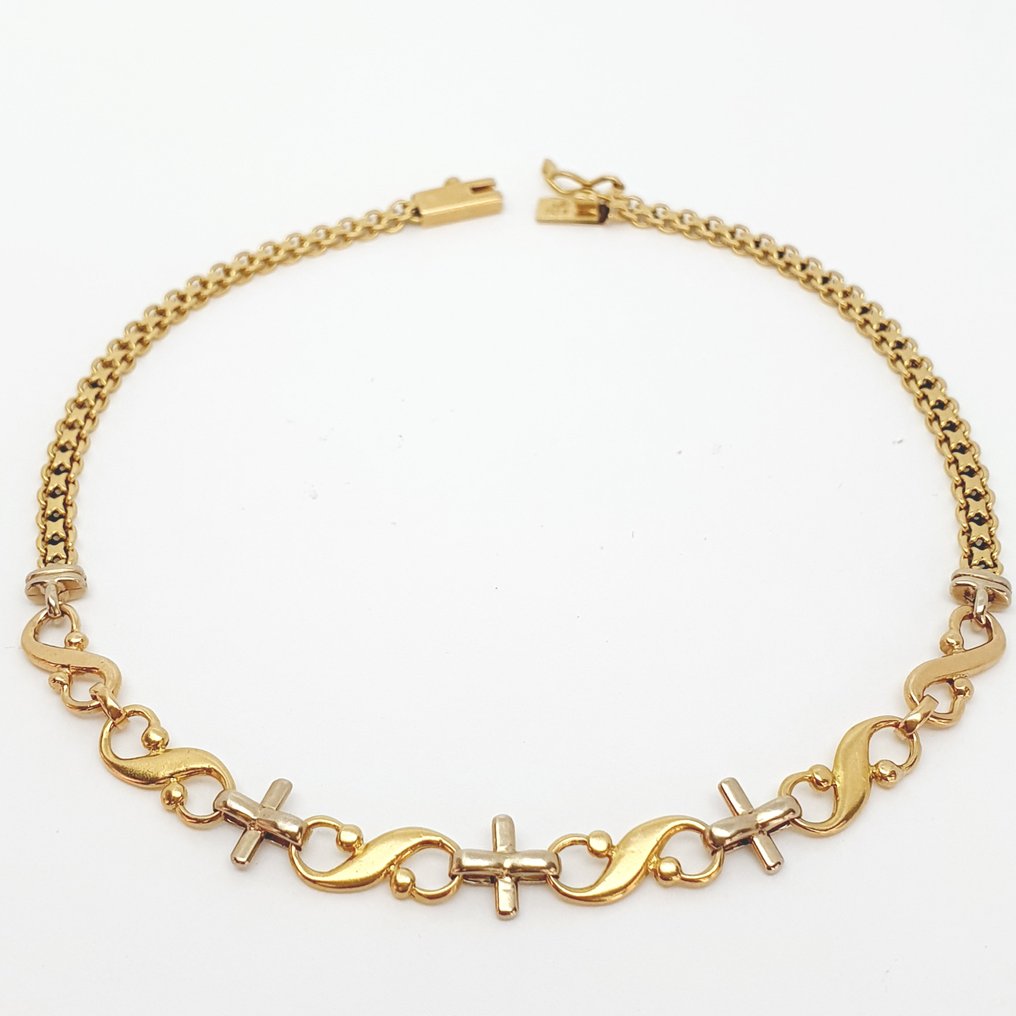Armband - 18 karaat Geel goud, Witgoud #1.0