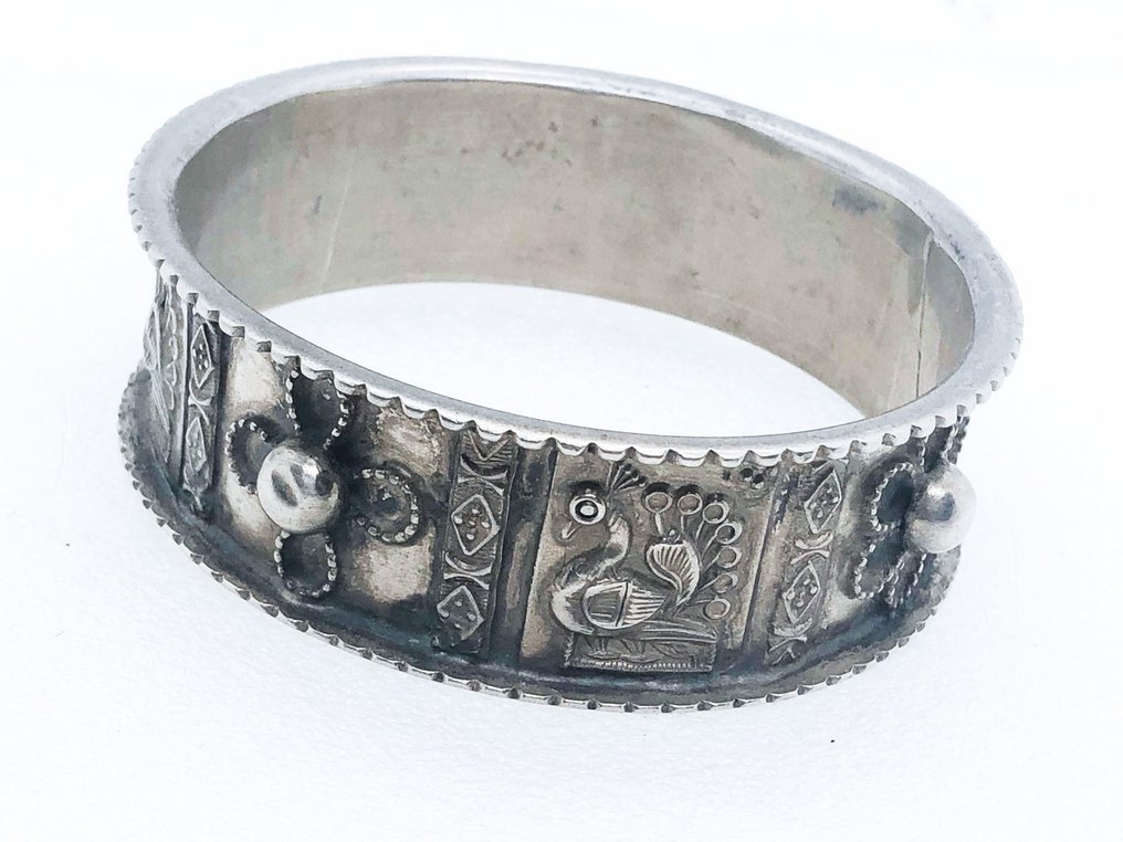 安得拉邦的上臂手镯。 - 高品质银 - 印度 - 二十世纪中叶 #1.0