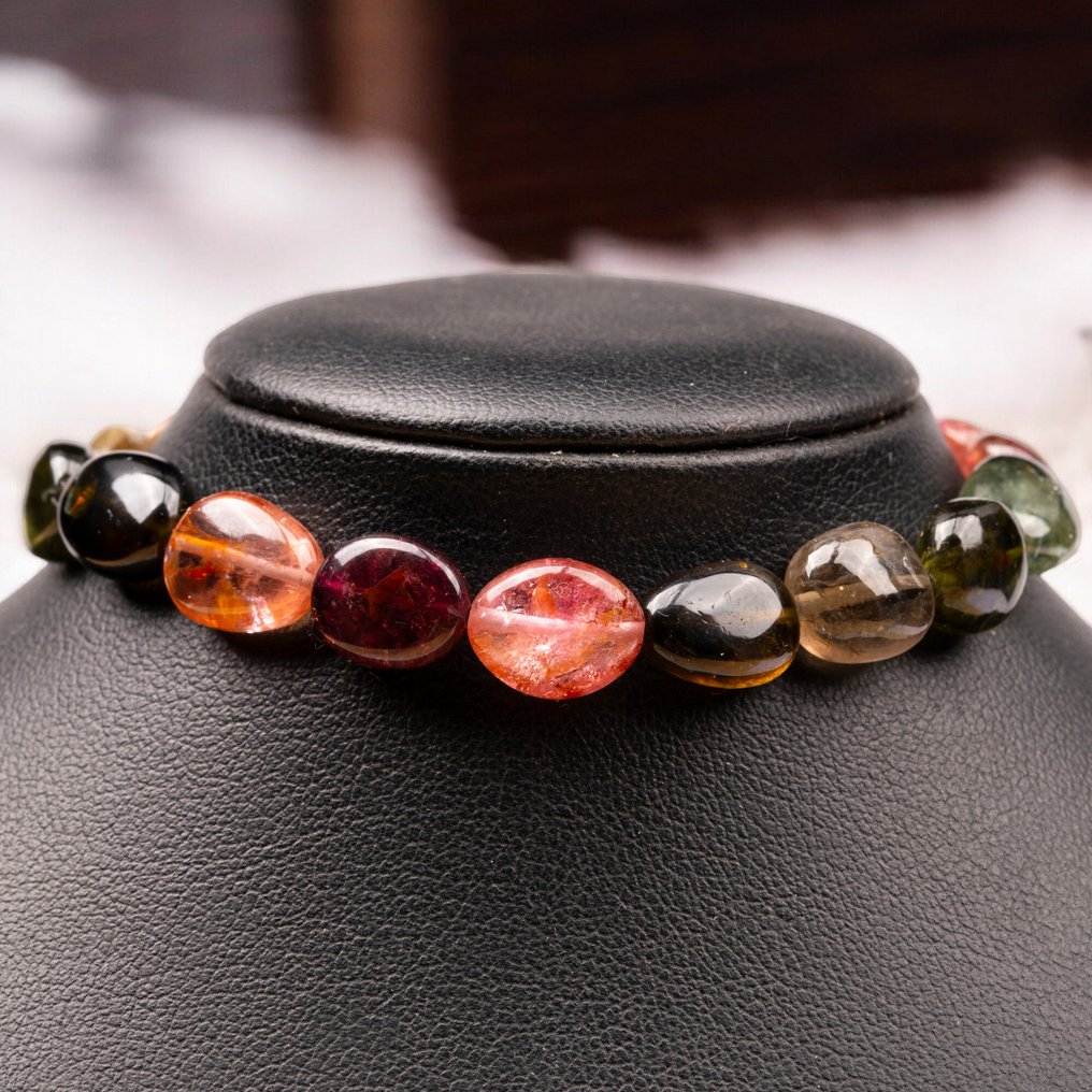 Gemme di Tormalina 65 karatów. Wielokolorowy naturalny turmalin. - Wysokość: 200 mm - Szerokość: 8 mm- 13 g #4.3