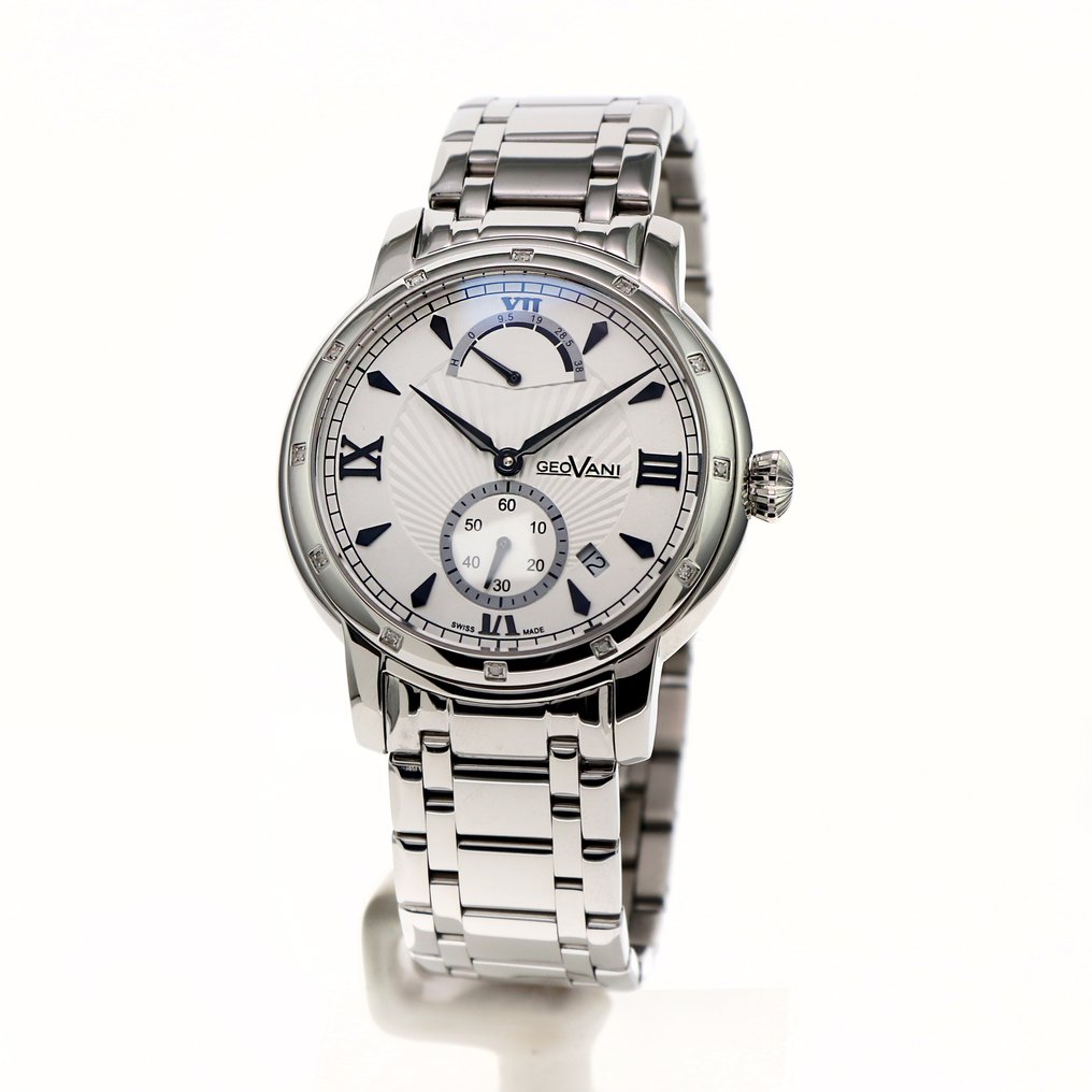GEOVANI - Swiss Automatic Diamonds Watch - GORA595-SS-D-1 - Ingen mindstepris - Mænd - 2020+ #2.1