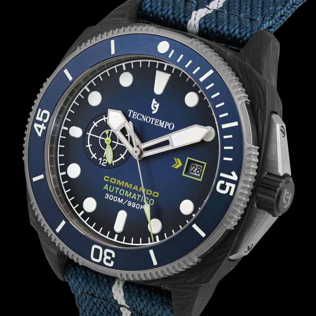 Tecnotempo - "Commando" - Forged Carbon & Titanium - Automatic - 沒有保留價 - TT.300CT.BL (Nato strap) - 男士 - 2020+ #1.0