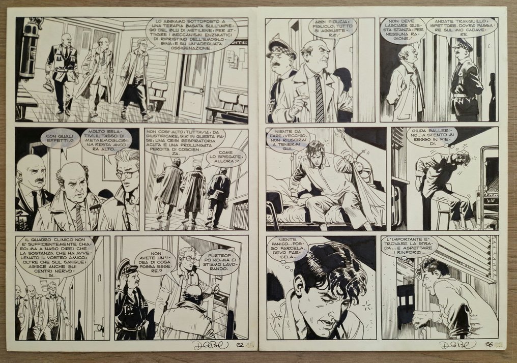 Bigliardo, Daniele - 2 Original page - Dylan Dog - 24 ore per non morire - 2005 #1.1