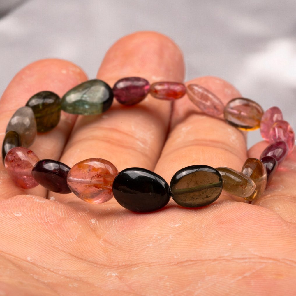 Gemme di Tormalina 65 karatów. Wielokolorowy naturalny turmalin. - Wysokość: 200 mm - Szerokość: 8 mm- 13 g #2.1