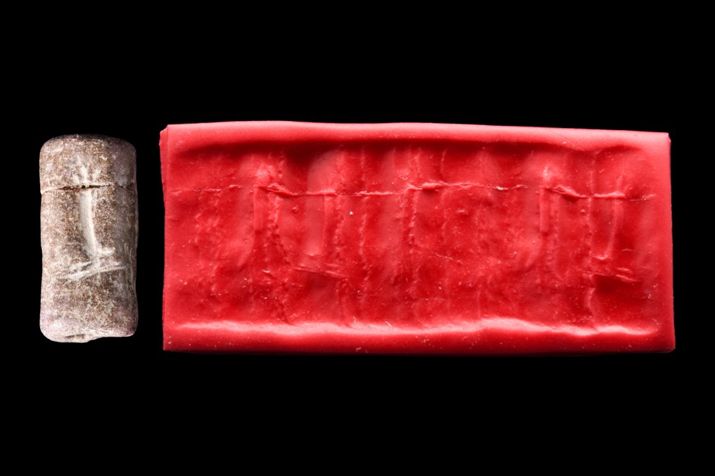 Mesopotamian / Babylonian Rare Stone Cylinder Seal #2.1