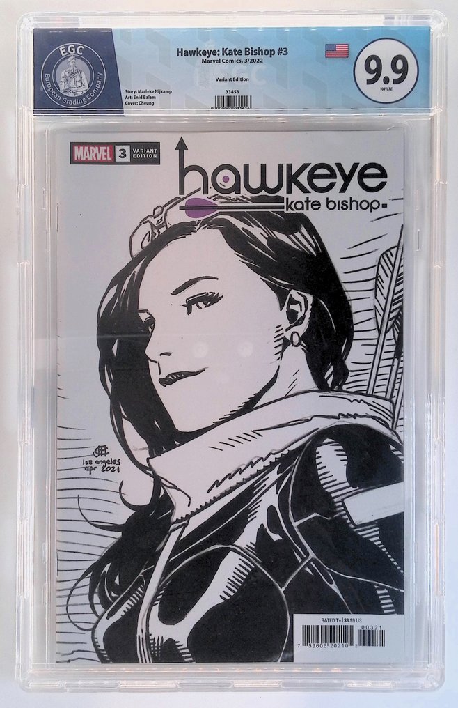 Hawkeye: Kate Bishop #3 & 3 Variant, 4 & 4 Variant, 5 & 5 Variant - all EGC graded - 6 Graded comic #2.2