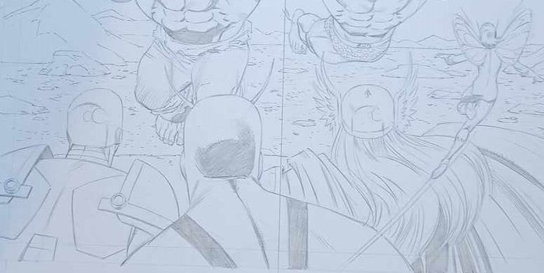 Pat Olliffe - 1 Original page - Captain America Joins The Mighty Avengers - 2012 #3.2