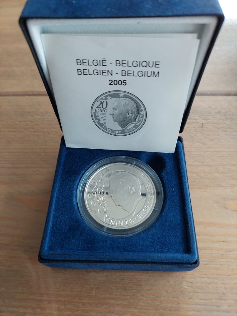 België. 10 Euro / 20 Euro 2005/2008 "FIFA World Cup" + "Olympic Games" (2 stuks) Proof  (Zonder Minimumprijs) #1.2