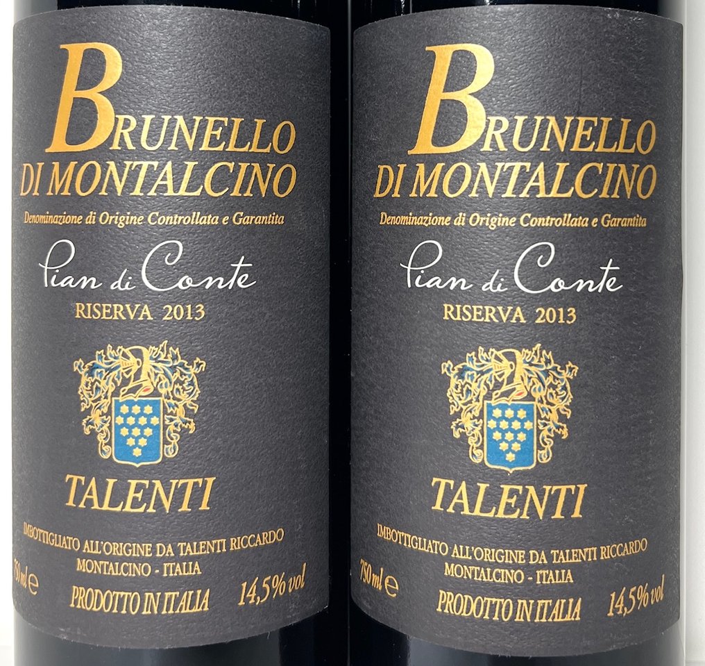 2013 Talenti, Pian di Conte Riserva - Brunello di Montalcino DOCG - 2 Flaskor (0,75L) #1.2