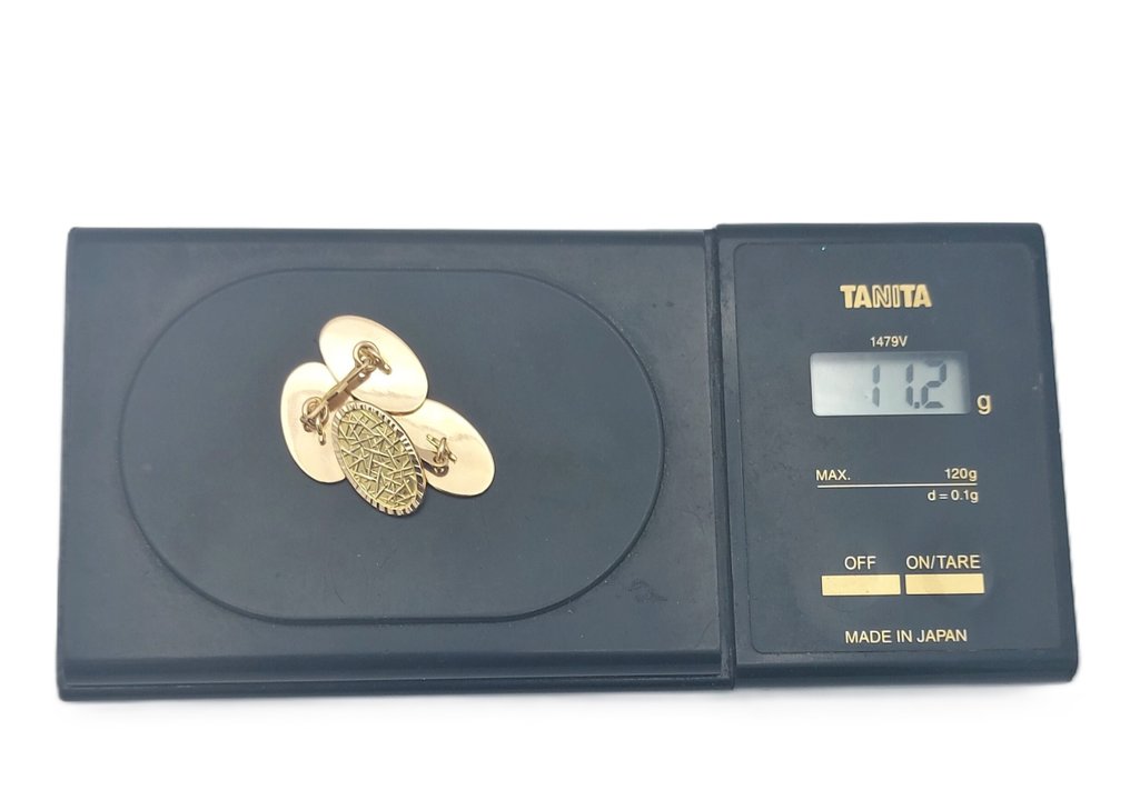 Μανικετόκουμπα - 18 καράτια Κίτρινο χρυσό #4.3