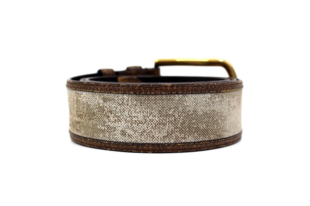 Prada canvas belt best sale