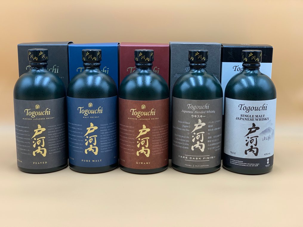 Togouchi Peated, Pure Malt, Kiwami, Sake Cask Finish, Single Malt - 700毫升 - 5 瓶 #1.0