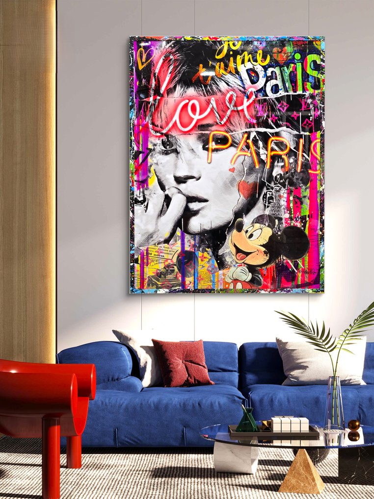 Patryk Konrad - Paris fashion model pop art collage - limited edition #1.0