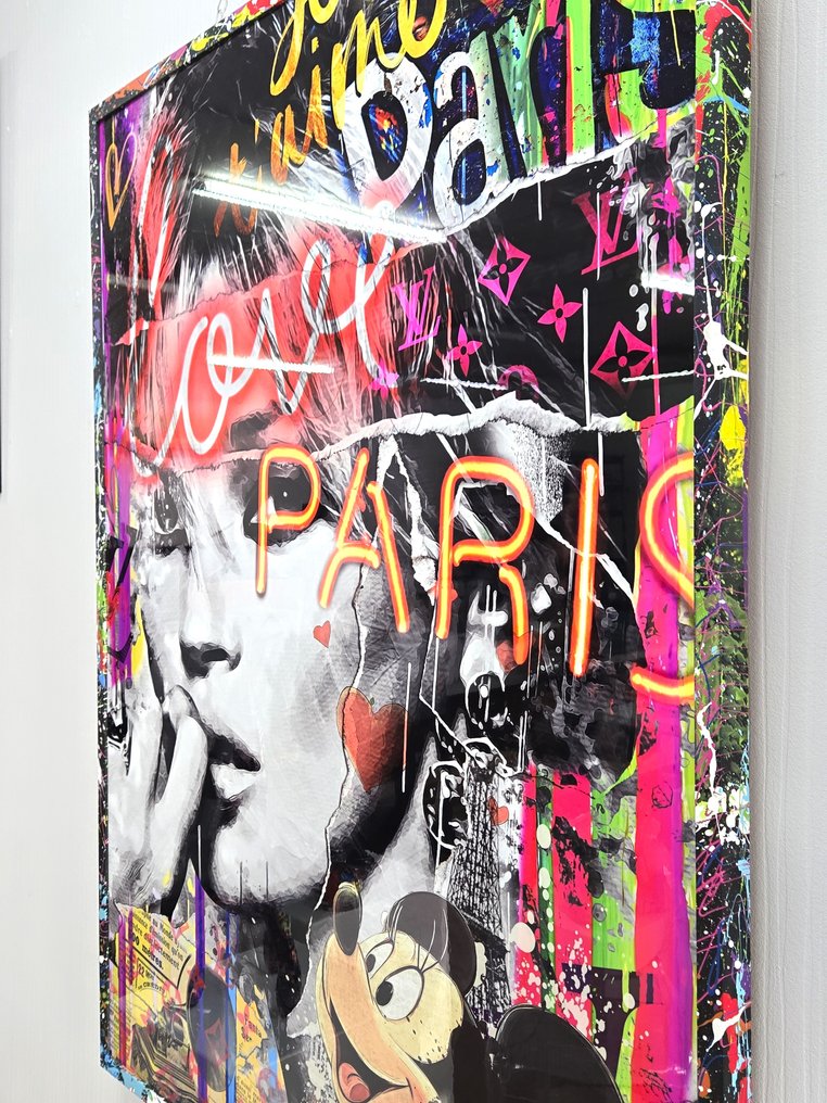 Patryk Konrad - Paris fashion model pop art collage - limited edition #3.2