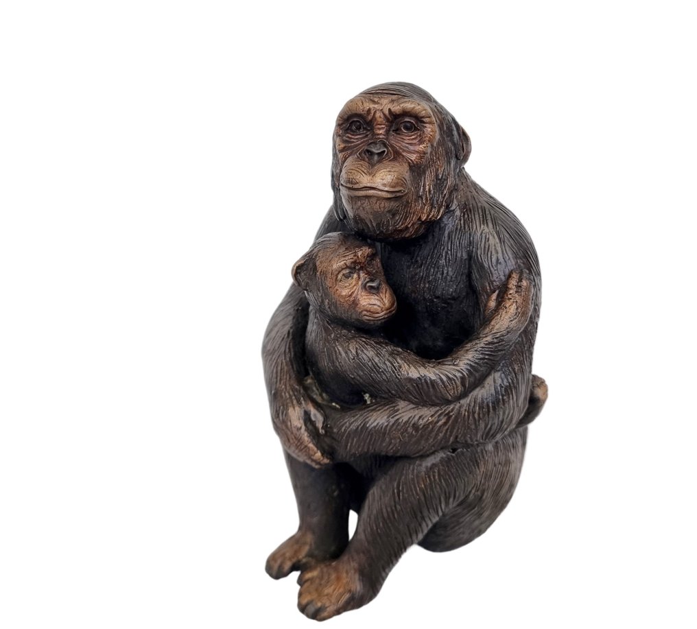 Beeldje - Chimpansee - Brons #3.2
