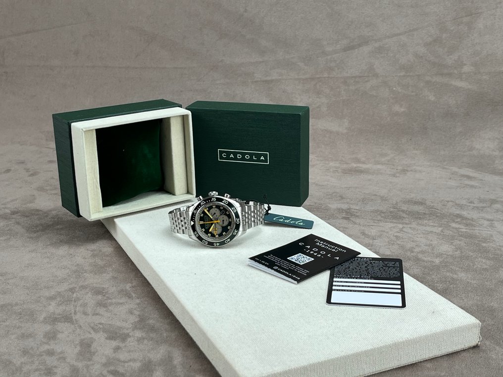 Cadola - Ahrens Chronograph Date Dual time - RACING GREEN - Ohne Mindestpreis - CD-1036-11 - Herren - 2020 und ff.  #2.1