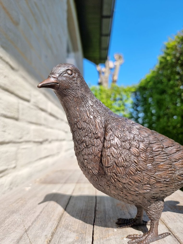 小塑像 - Levensechte duif (2) - 青銅色 #2.1