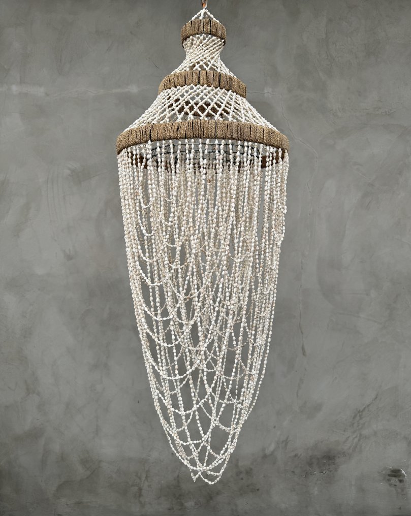 NO RESERVE PRICE - SL17 - Stunning Handmade Shell Chandelier / Hanging lamp - 枝形吊灯 - 贝壳 #1.0