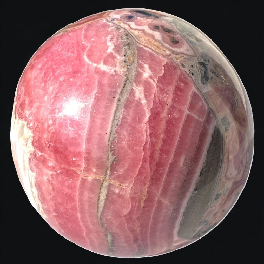 Wspaniała kula z rodochrozitu - najwyższa jakość - Wysokość: 73 mm - Szerokość: 73 mm- 707 g #3.2