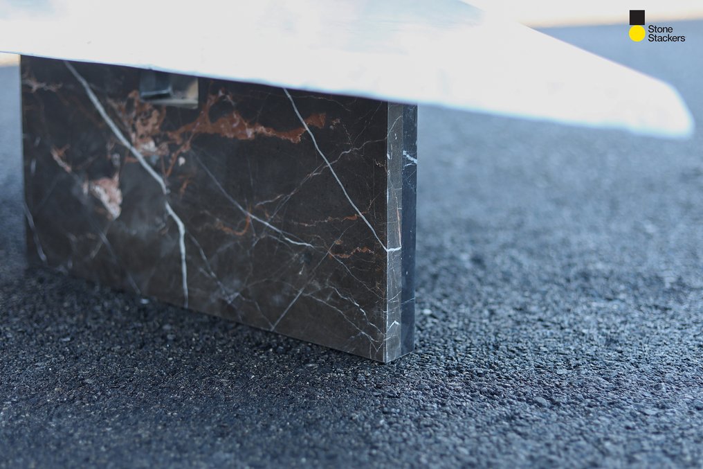 Stone Stackers - Paolo Ciacci & Shilpa Srinivas - Τραπέζι σαλονιού - Μάρμαρο Carrara, Μαρκίνα - SST014 #3.2