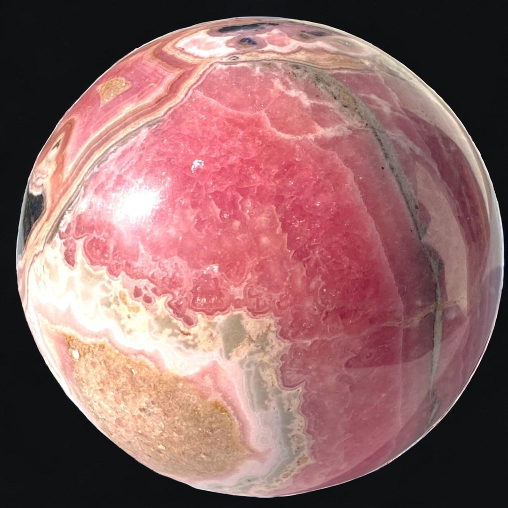 Wspaniała kula z rodochrozitu - najwyższa jakość - Wysokość: 73 mm - Szerokość: 73 mm- 707 g #4.3