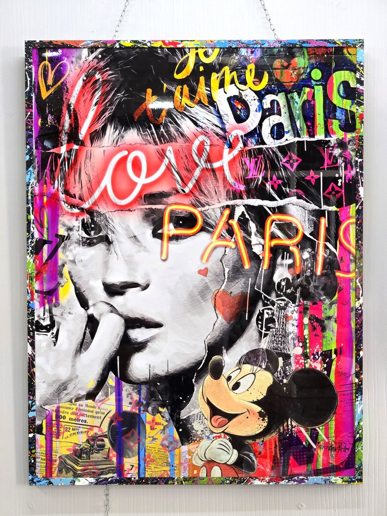 Patryk Konrad - Paris fashion model pop art collage - limited edition #1.0