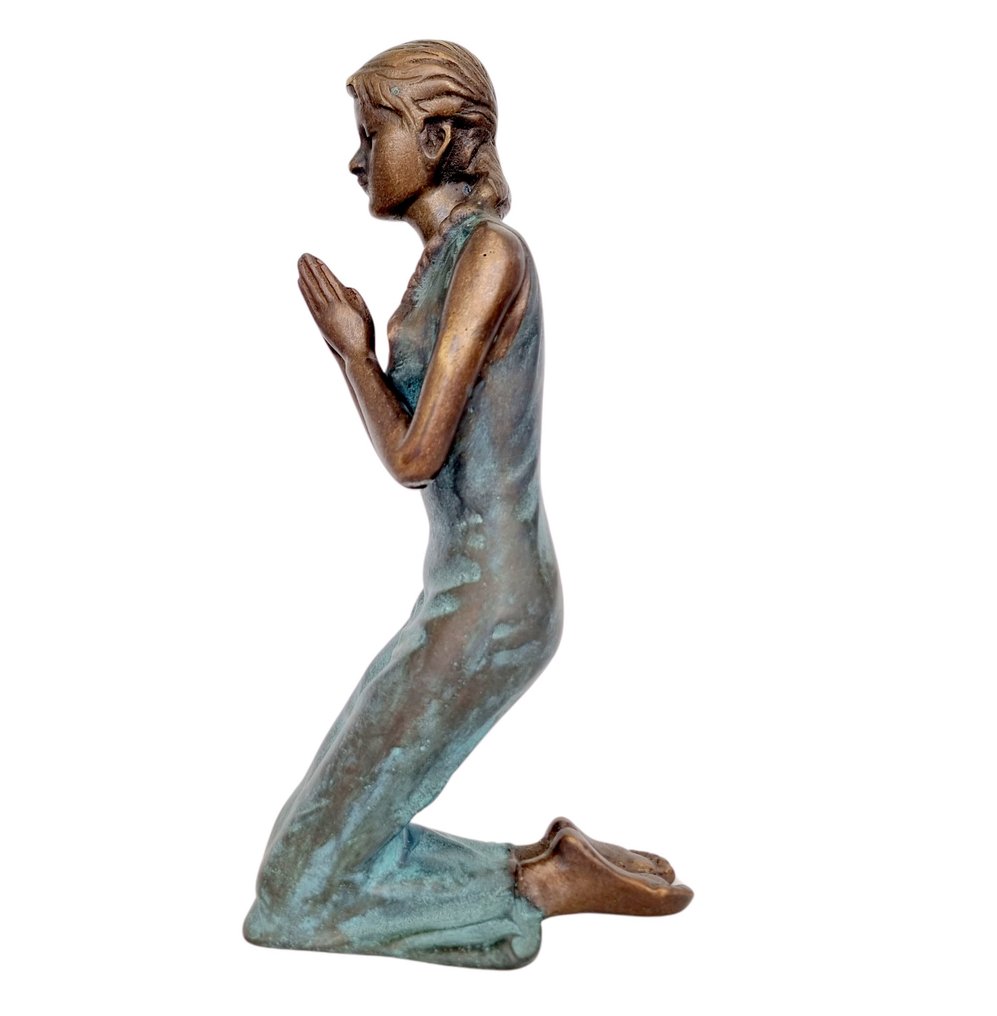 雕像 - Biddende dame - 黄铜色 #3.2