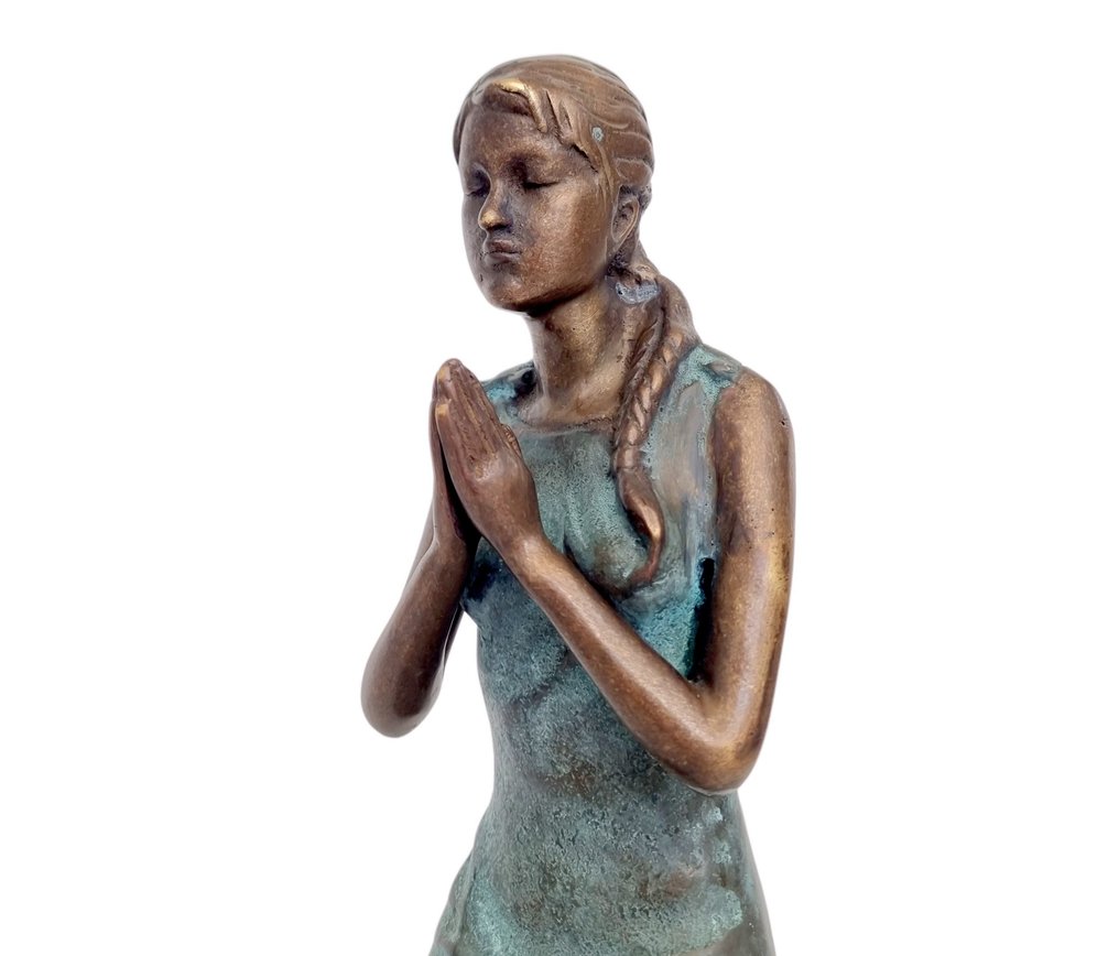 雕像 - Biddende dame - 黄铜色 #2.1