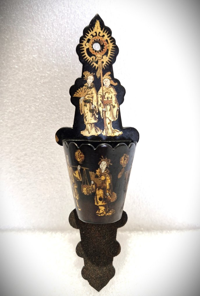 χωρίς τιμή ασφαλείας - Θήκη σπίρτων - papier-mâché - λακαρισμένο & επίχρυσο #1.0