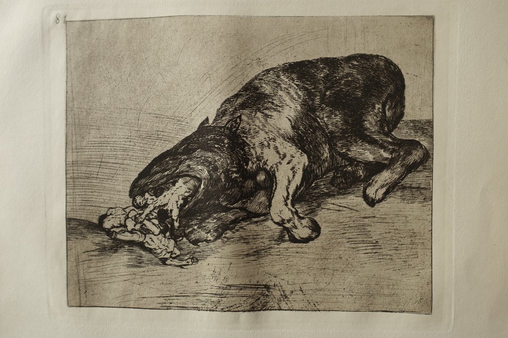 Francisco de Goya (1746-1828) after - Los Desastres de la Guerra, Blatt #81 : Fiero Monstruo! #1.0