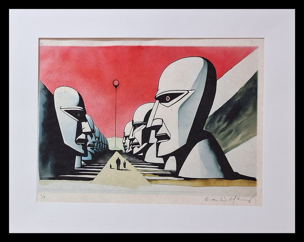 Pink Floyd - Triptychon Division Bell - by artist Emma Wildfang - 3 Fine Art High-Quality Giclées - édition limitée - 2024 #1.0