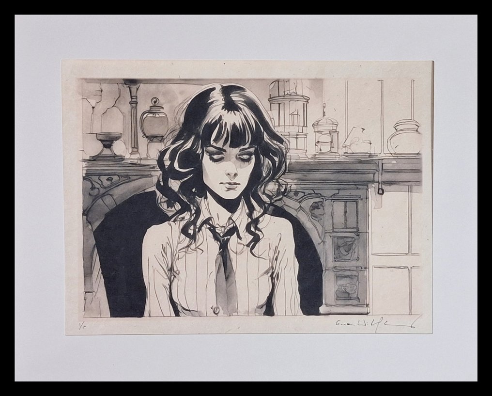 Harry Potter - Triptychon Hermione/Harry/Hagrid - watercolor edition on handmade Kahari Paper by Emma Wildfang #1.0