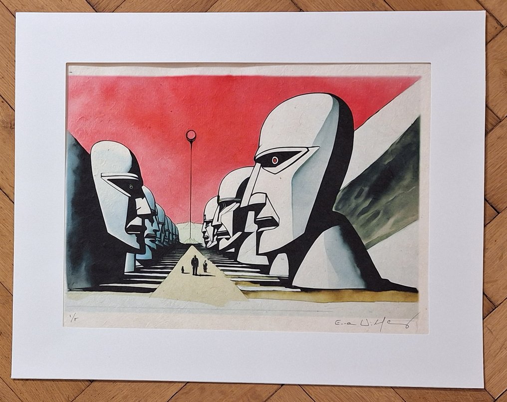 Pink Floyd - Triptychon Division Bell - by artist Emma Wildfang - 3 Fine Art High-Quality Giclées - édition limitée - 2024 #2.1