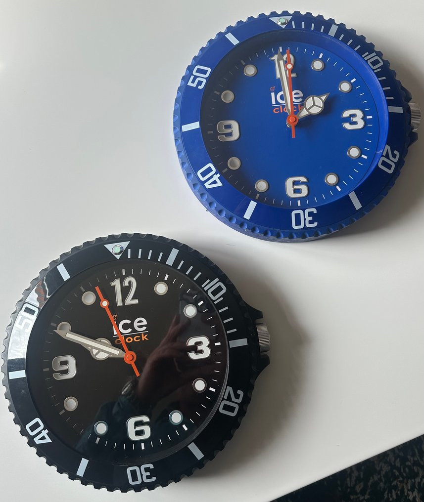 Horloge murale (2) Ice Watch Wall Clocks Black and Blue collectors