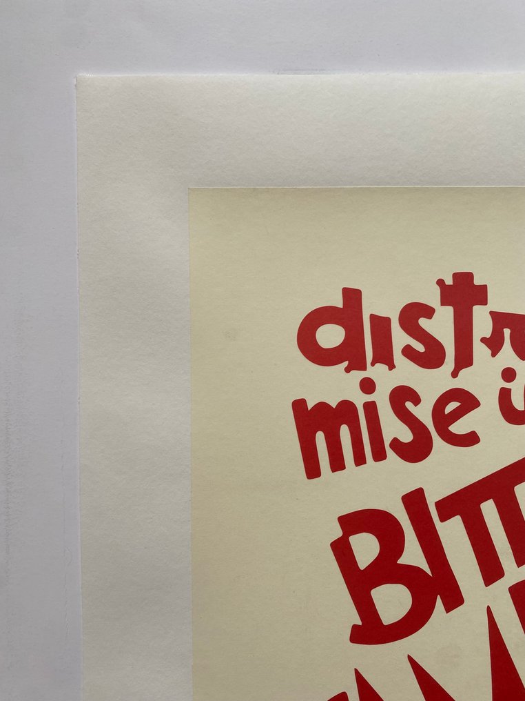 Fortunato Depero - Distrattamente mise il BITTER CAMPARI in testa (linen backed on canvas) - 1980s #1.0