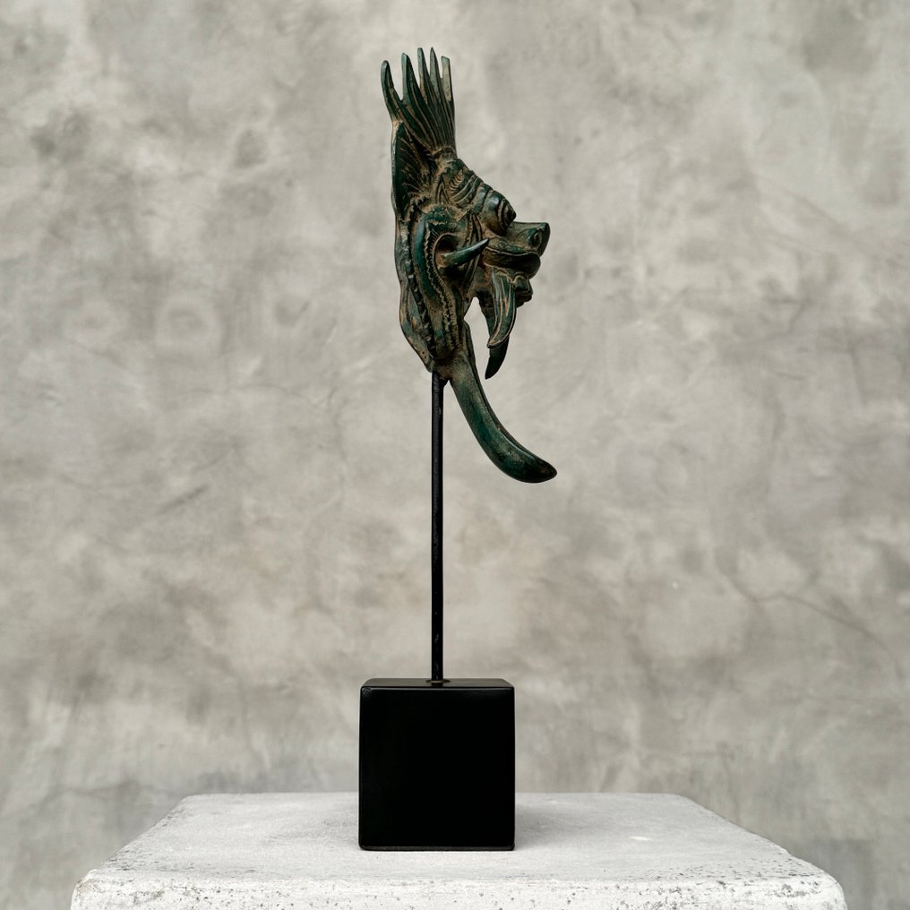 Γλυπτό, NO RESERVE PRICE - Barong on Stand - 31 cm - Μπρούντζος #2.1