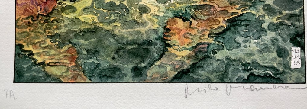 Manara, Milo - 1 Offset Print - Portfolio Aphrodite - "Aphrodite" #7 - Litografia firmata a mano - 2006 P.A. #2.1