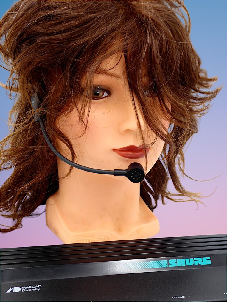 Shure - Microfone profissional ao vivo com faixa de cabeça WH20 Shure T-4V receptor Microfone dinâmico #1.1