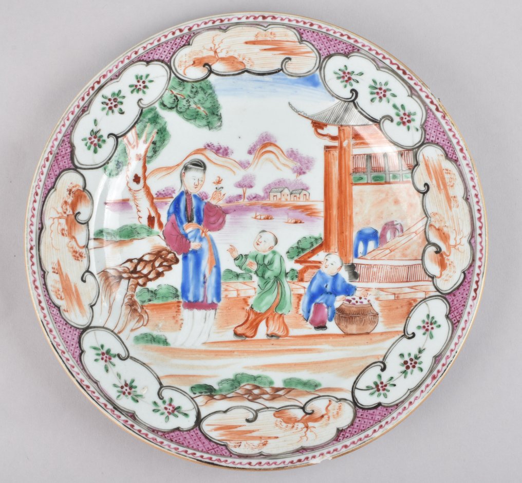 碗 - decorated with mandarins - 瓷 #1.0