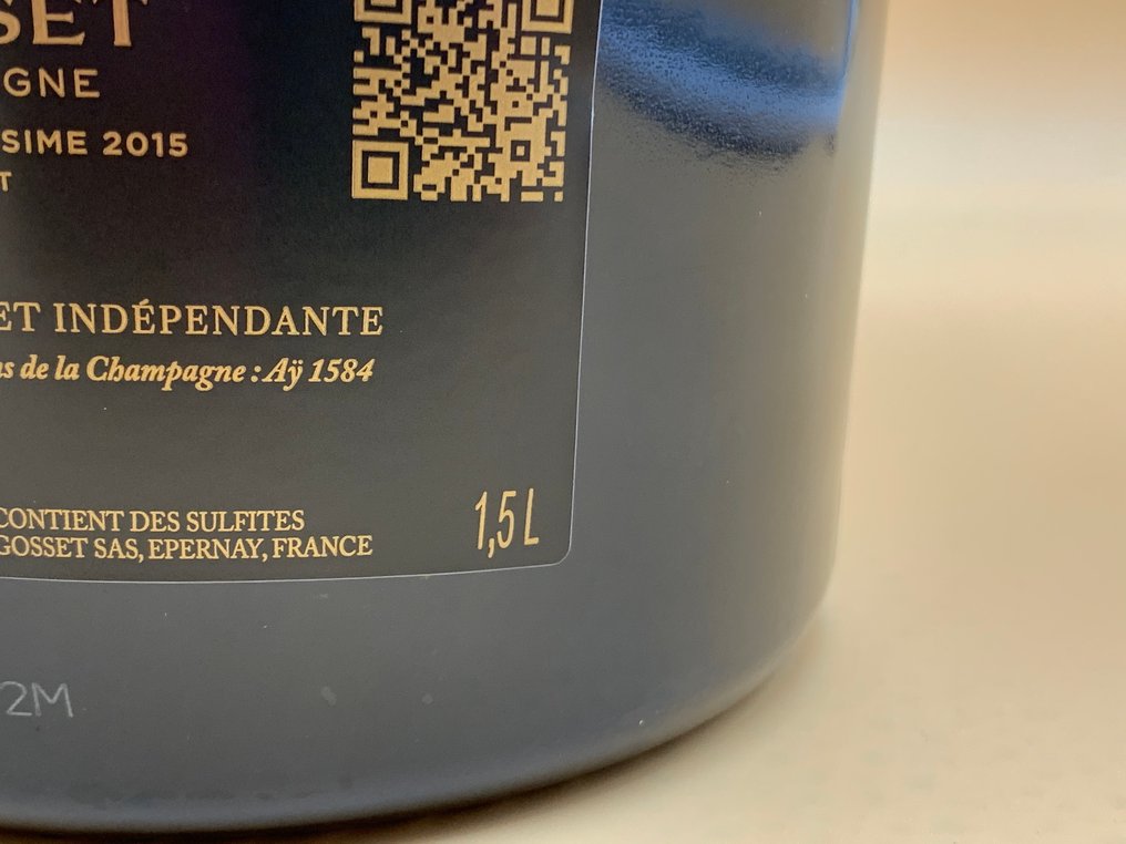 2015 Gosset, Grand Millésime Brut - Șampanie - 1 Magnum (1,5 L) #4.3