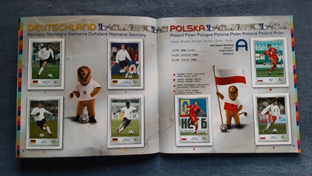 Panini Germany 2006 World Cup Cristiano Ronaldo, Lionel Messi - 1 Album complet - Excellent (EX) #4.3