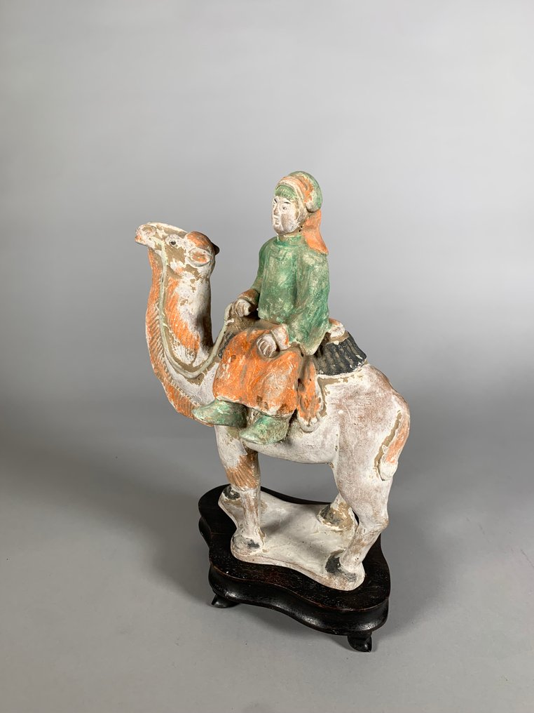 Ancient Chinese, Ming dynasty Terracotta Camel sculpture Ming - 31 cm #3.2