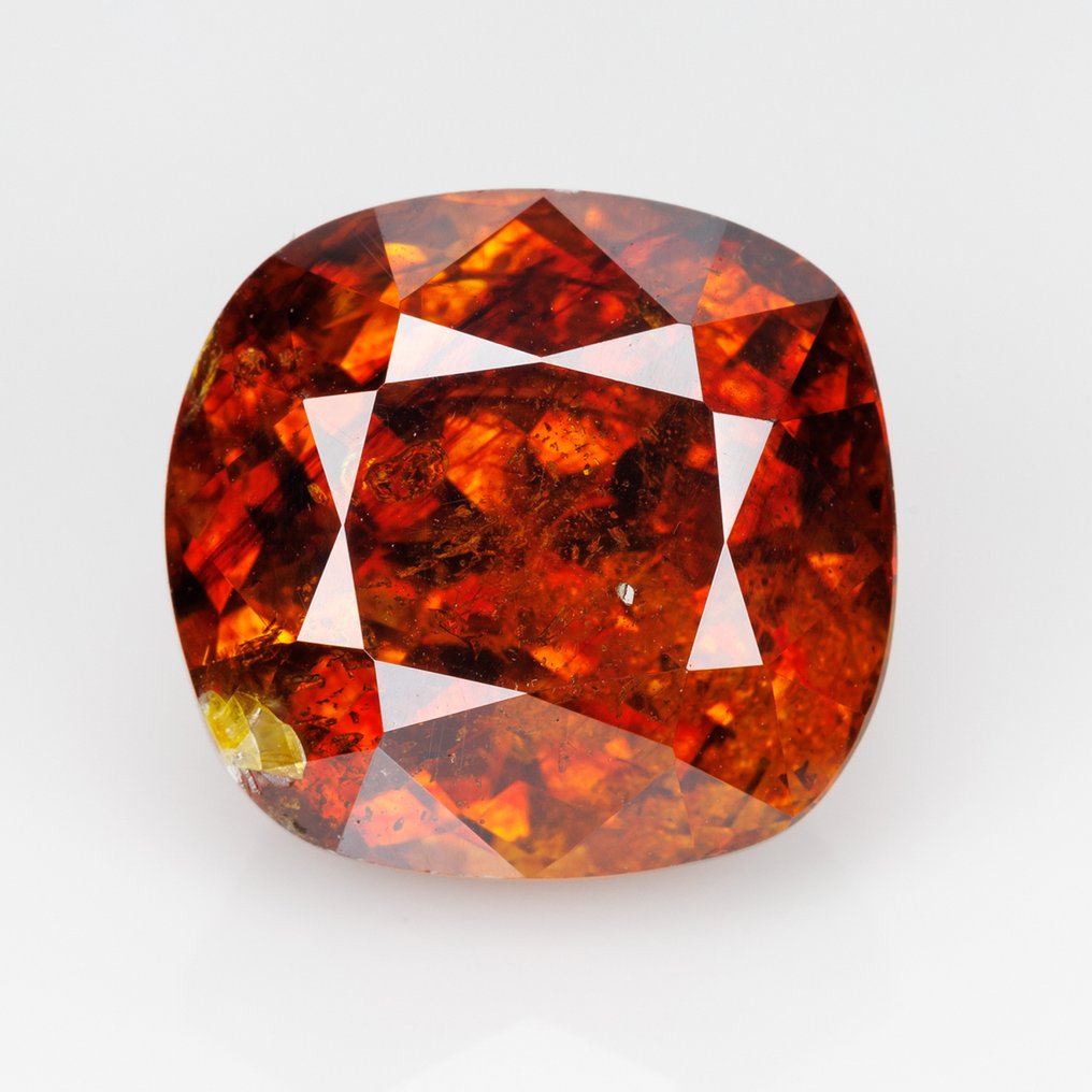 Orange Sphalérite  - 17.99 ct - International Gemological Institute (IGI) #1.0