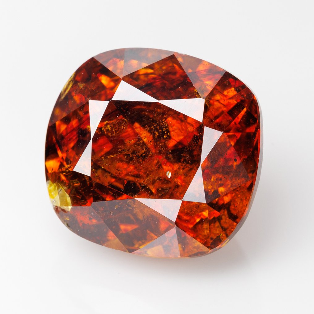 Orange Sphalérite  - 17.99 ct - International Gemological Institute (IGI) #1.0